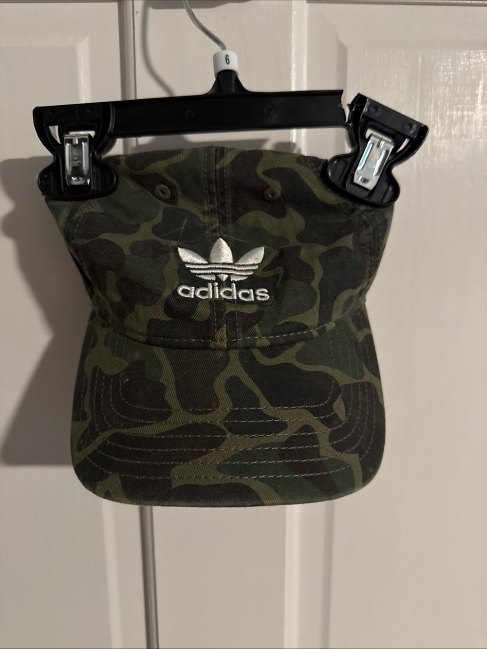 adidas Kids Camouflage Cap - Olive & Dark Green
